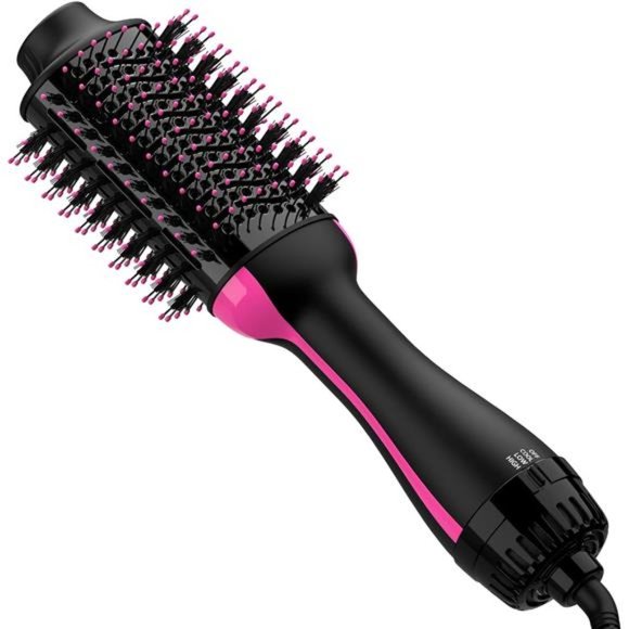 Dual Voltage Hair Dryer Brush Blow Dryer Brush in One Ceramic - Picture 1 of 6